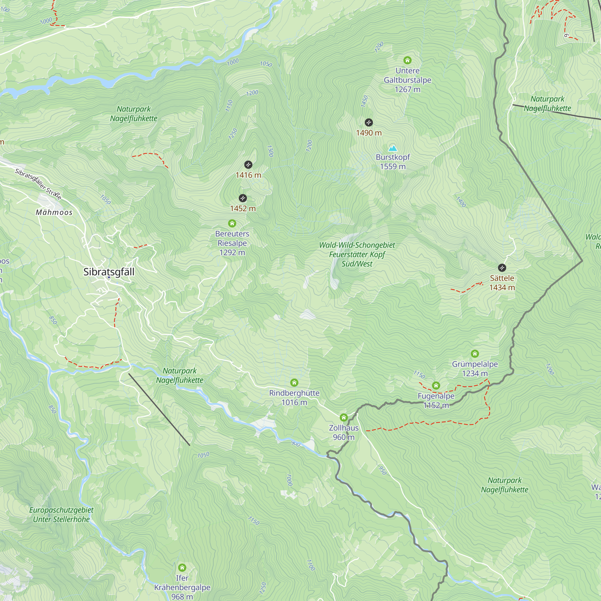 Jausenstation Wildries map