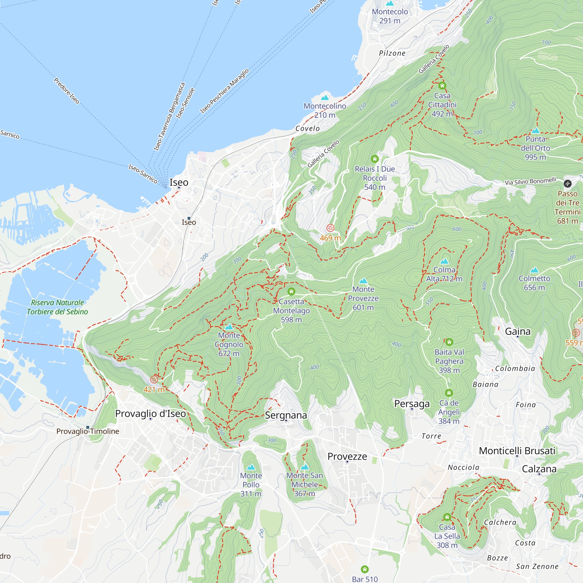 Casetta Montelago map
