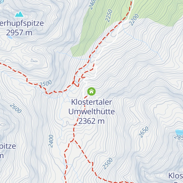 Map of Klostertaler Umwelthütte