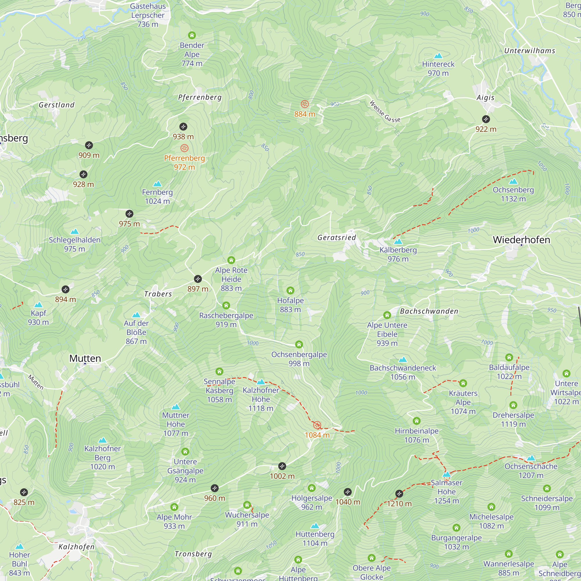 Hofalpe map