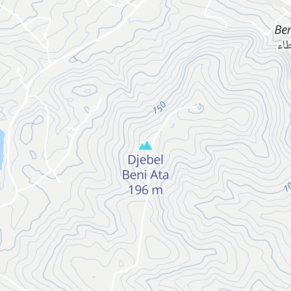 Map of Djebel Beni Ata