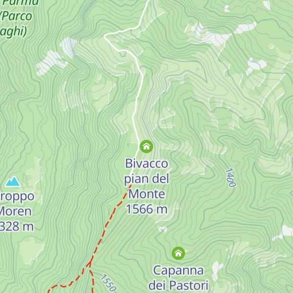 Map of Bivacco pian del Monte