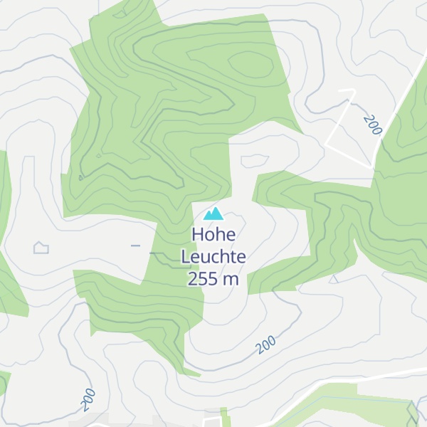 Map of Hohe Leuchte