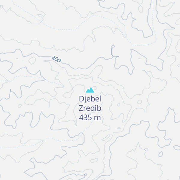 Map of Djebel Zredib