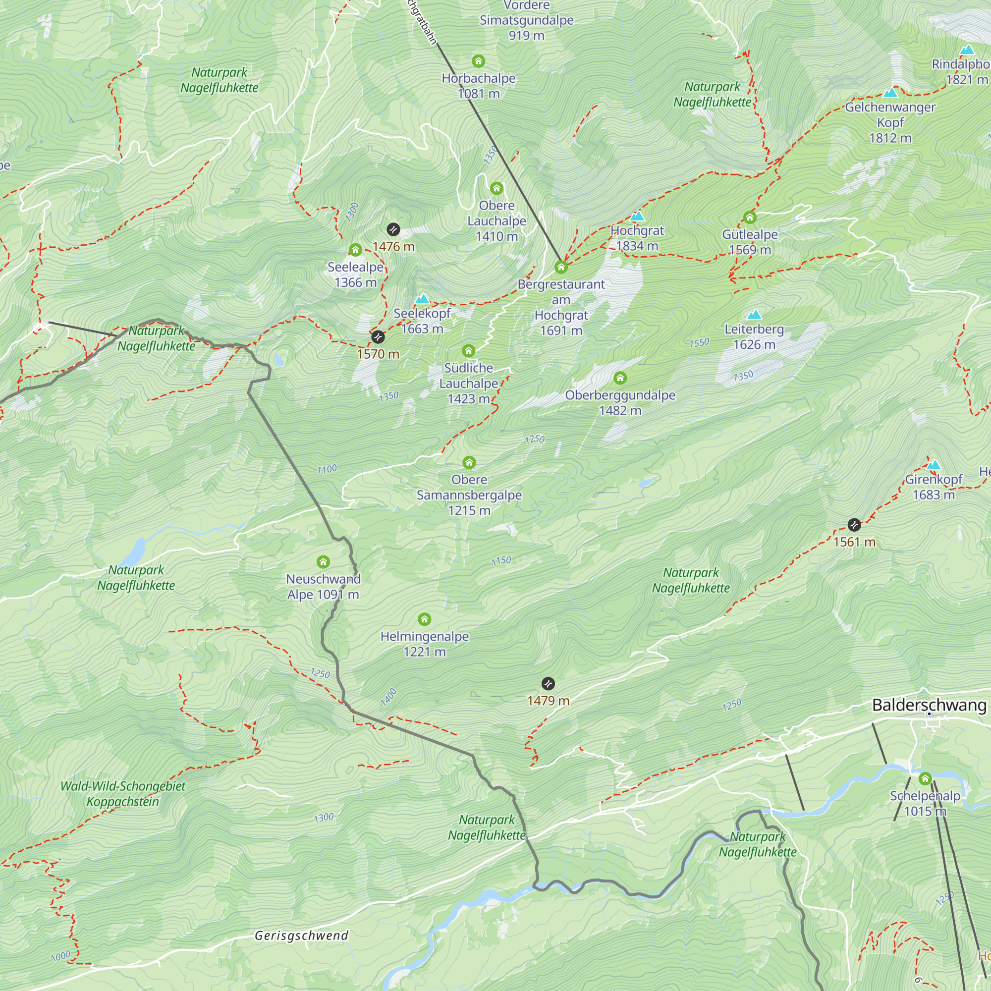 Leiterbergalpe map