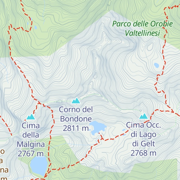 Map of Cima del Bondone