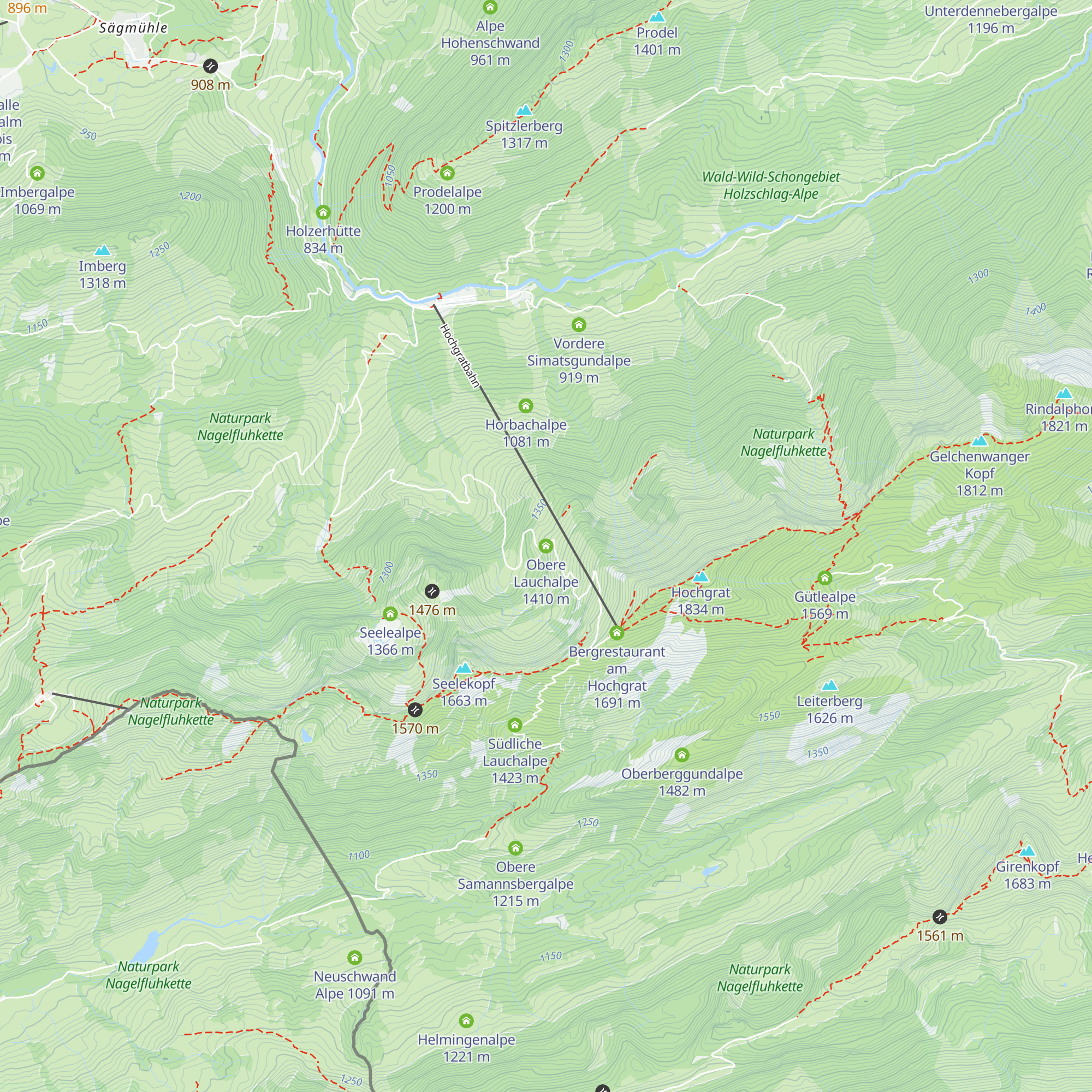 Obere Lauchalpe map