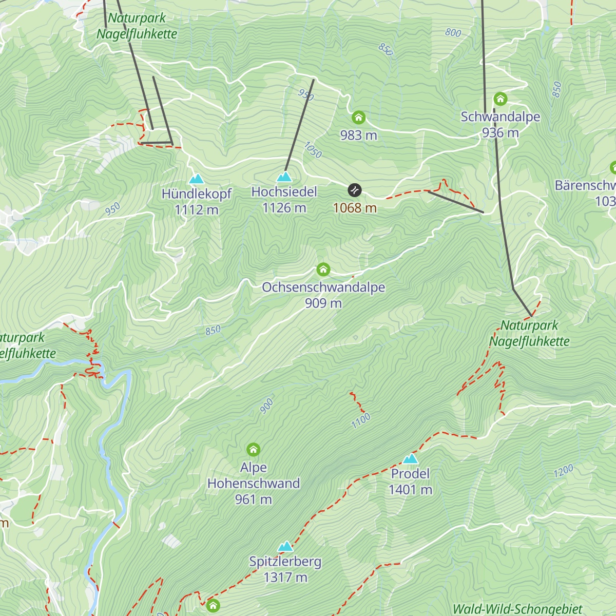 Alpe Sonnhalde map