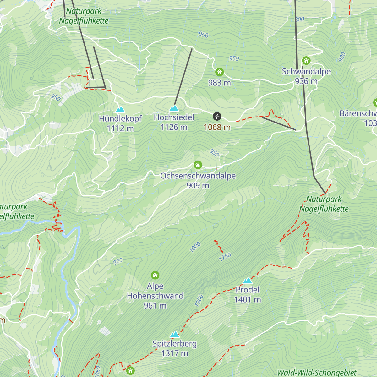 Alpe Sonnhalde map