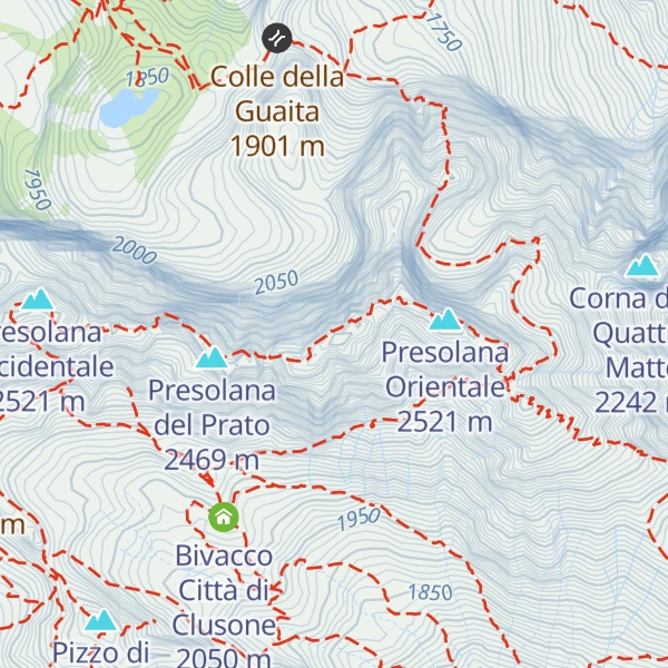 Map of Presolana Centrale
