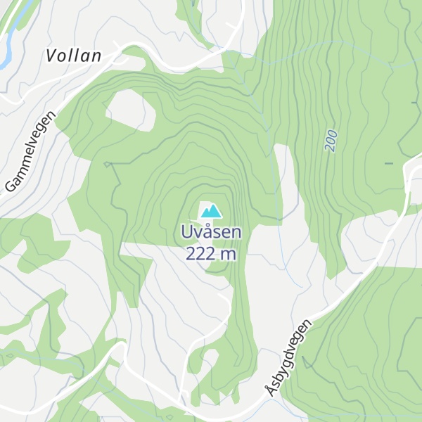 Map of Uvåsen