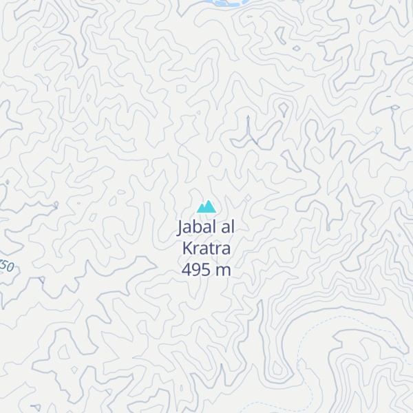 Map of Jabal al Kratra