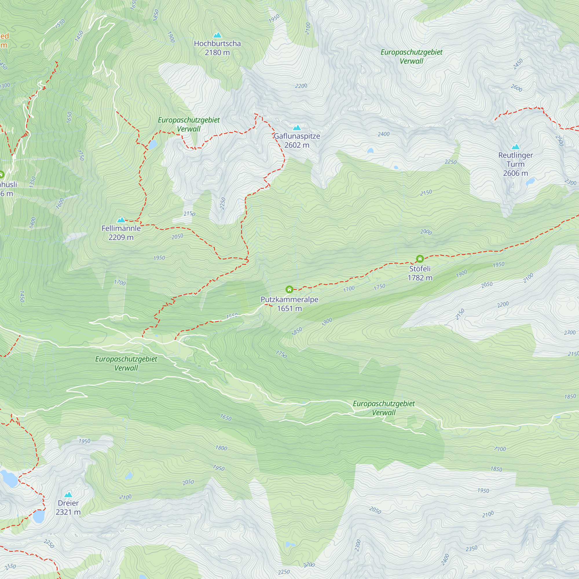 Putzkammeralpe map