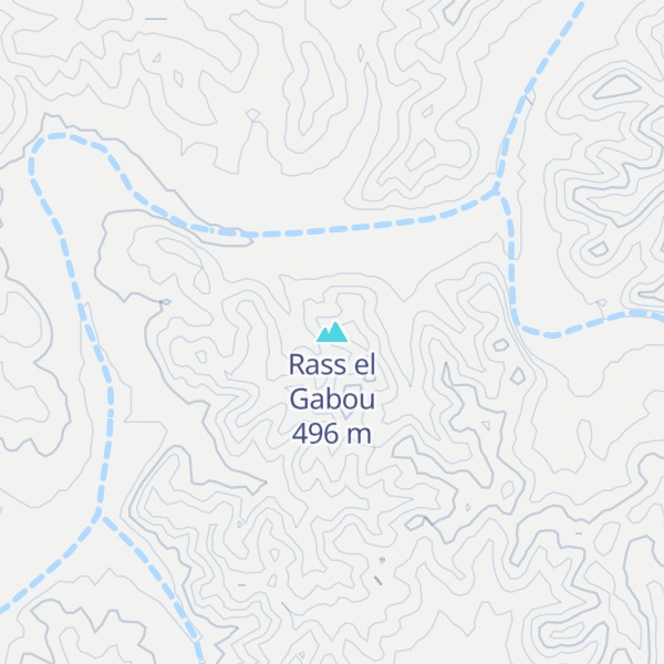 Map of Rass el Gabou