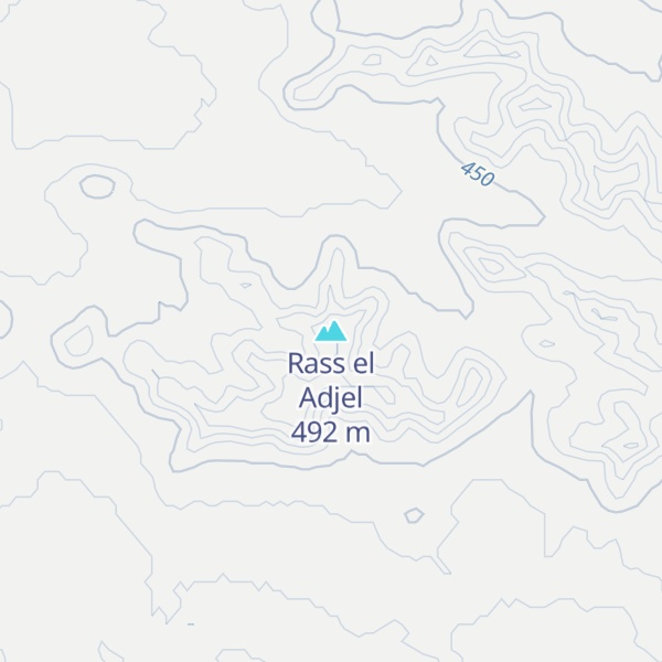 Map of Rass el Adjel