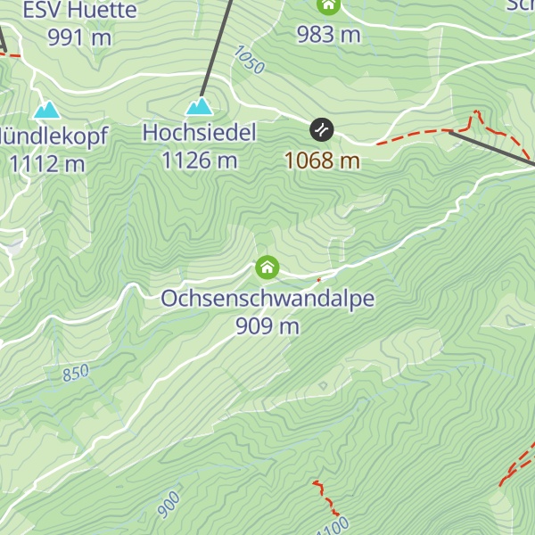 Map of Ochsenschwandalpe