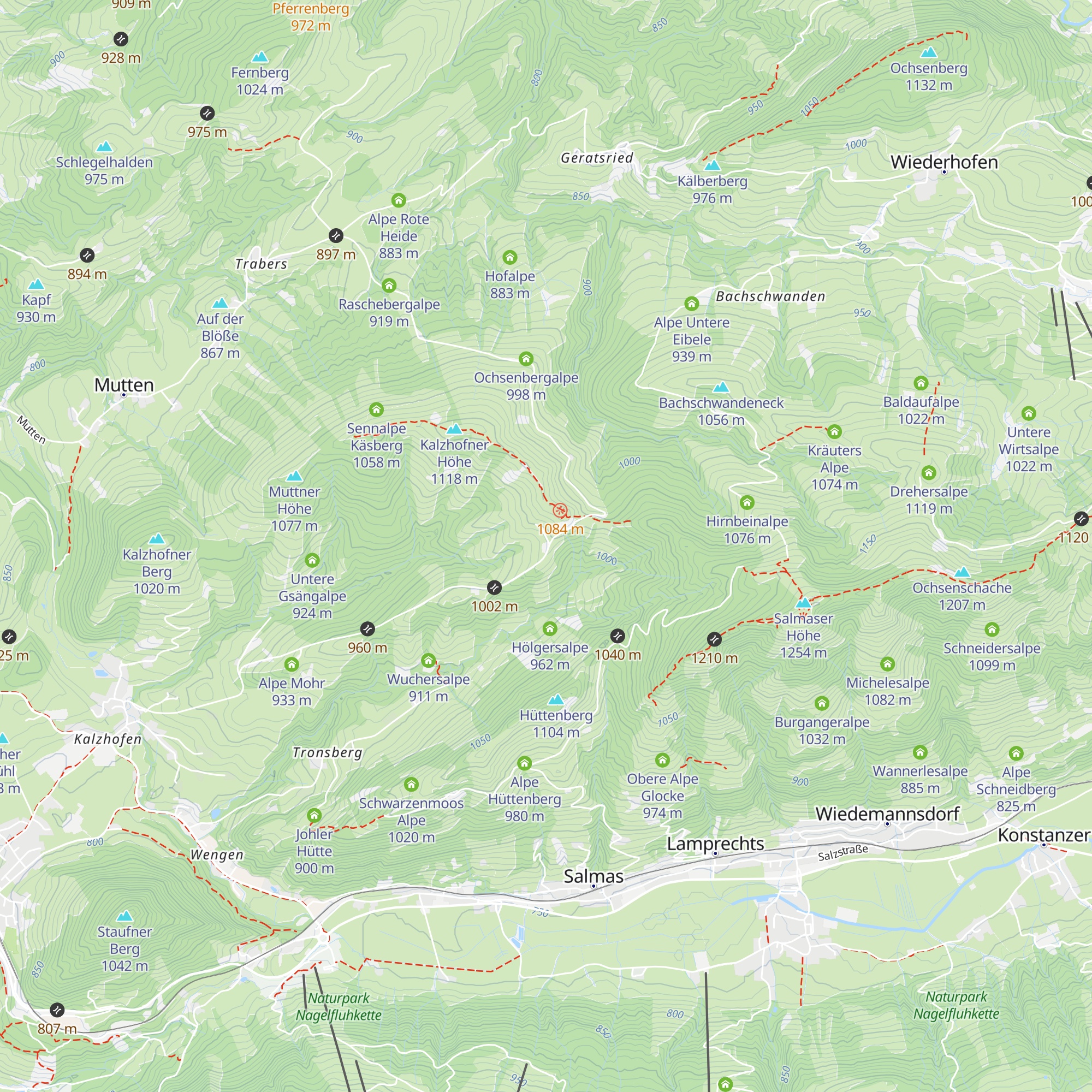 Sennalpe Hompessen map