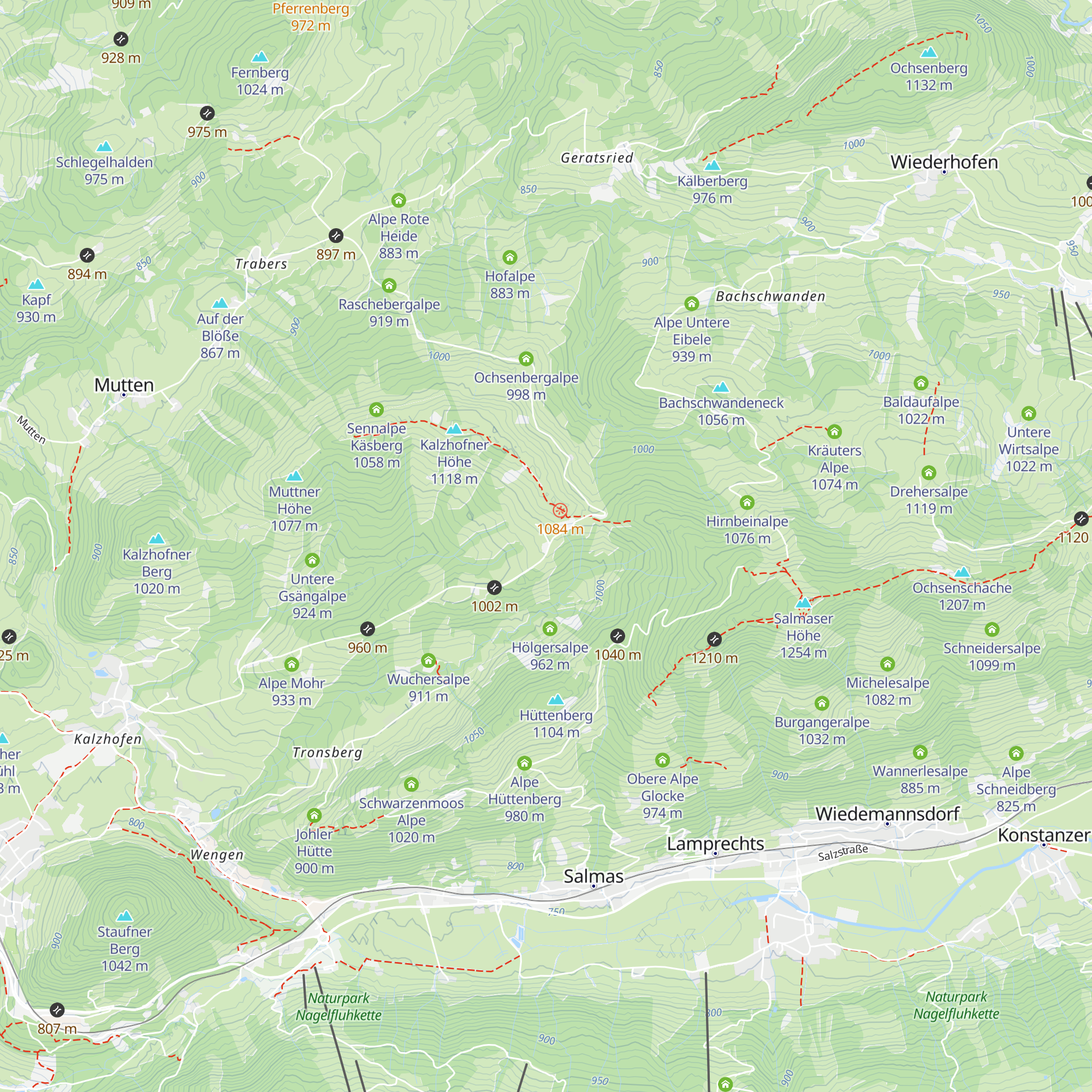 Sennalpe Hompessen map
