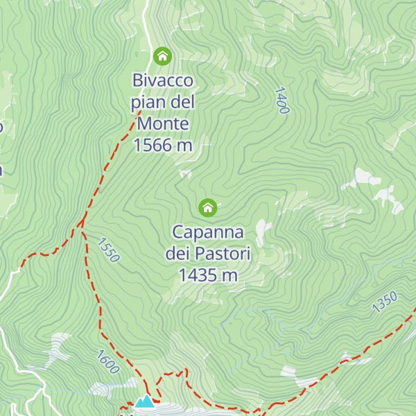 Map of Capanna dei Pastori