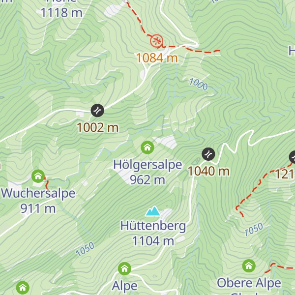 Map of Hölgersalpe