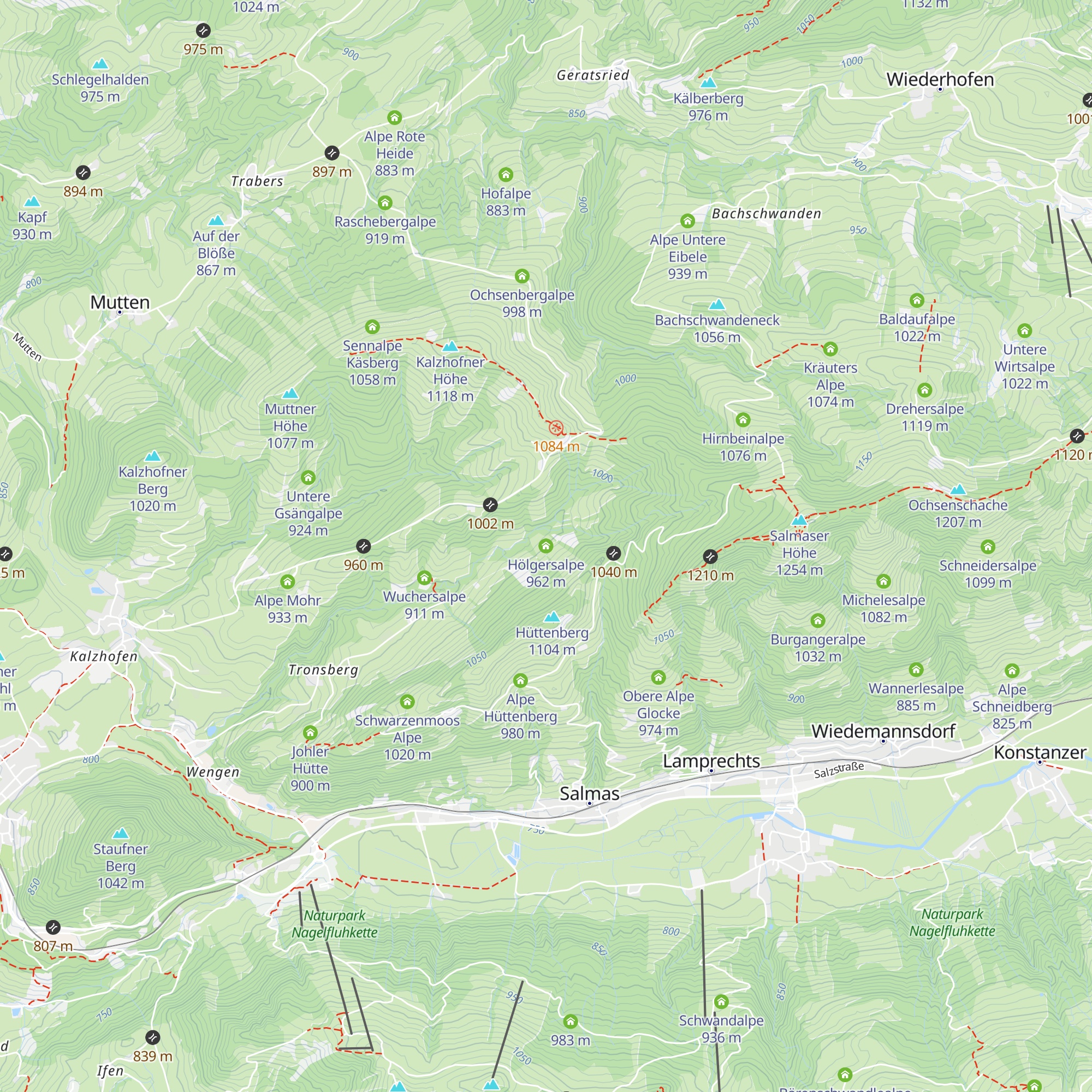 Hölgersalpe map