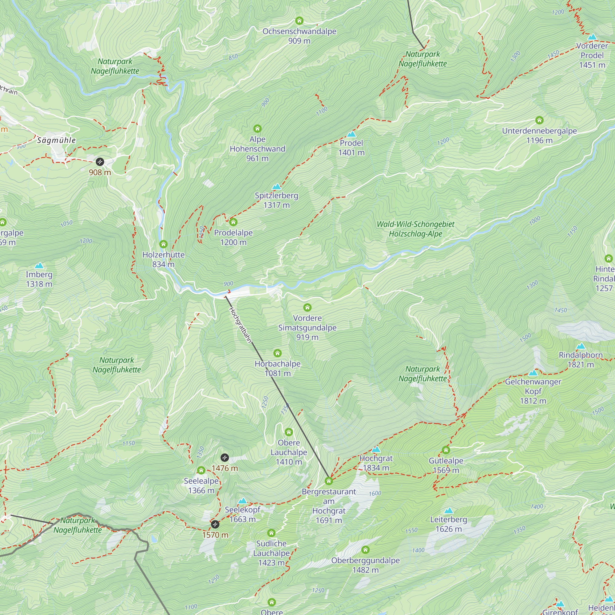 Vordere Simatsgundalpe map