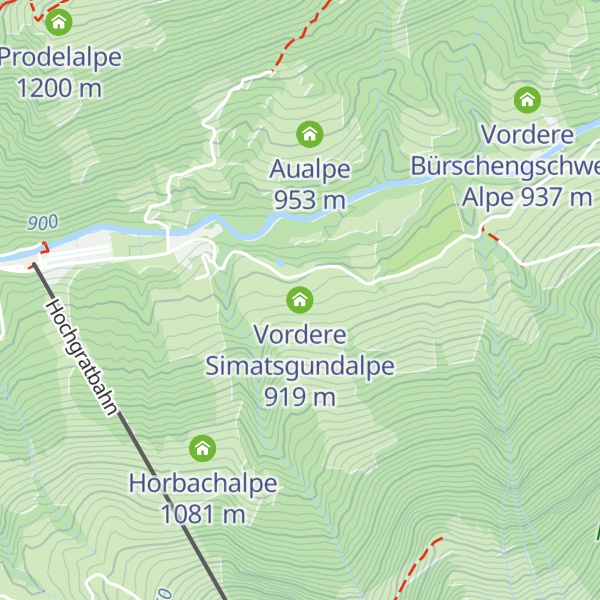 Map of Vordere Simatsgundalpe