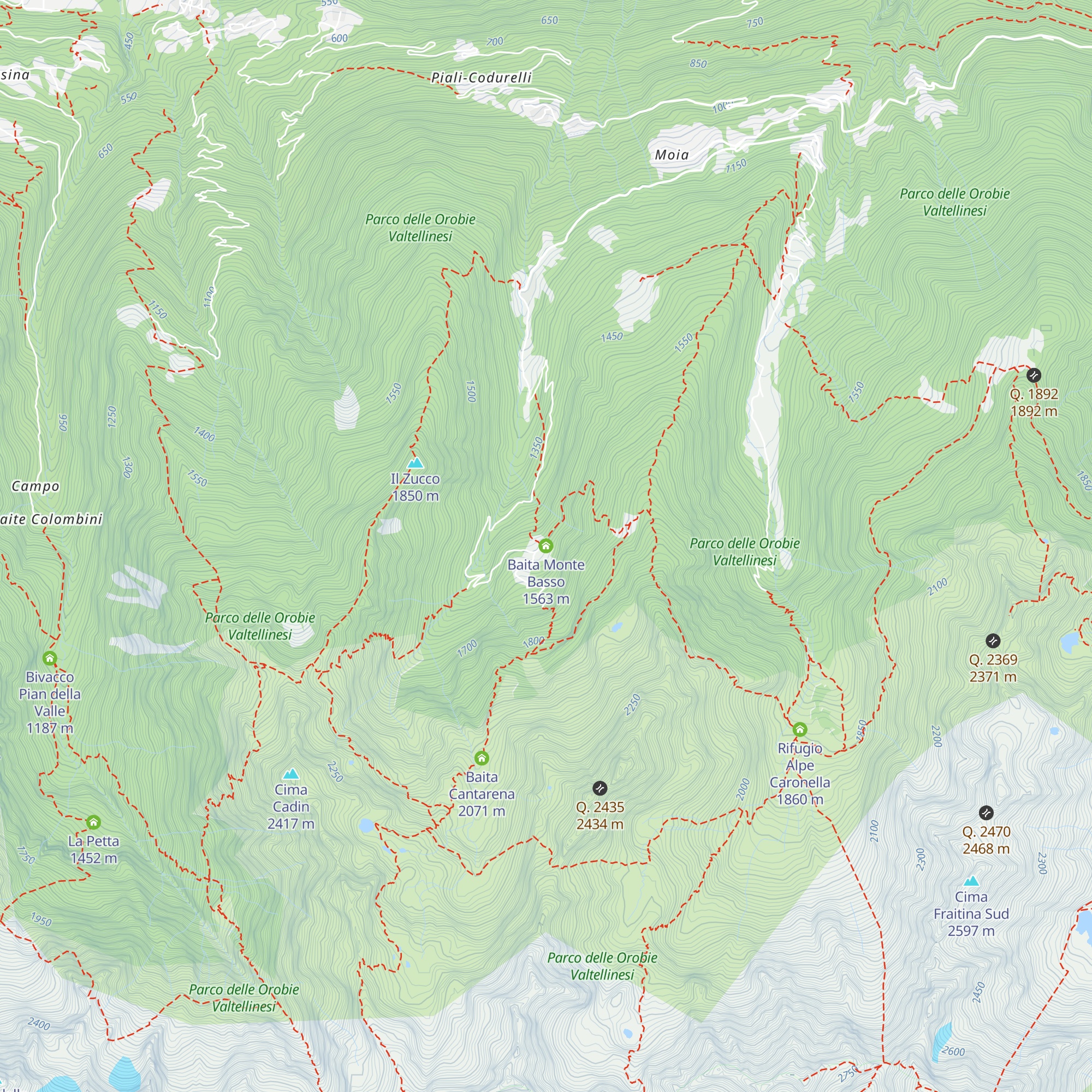 Baita Monte Basso map