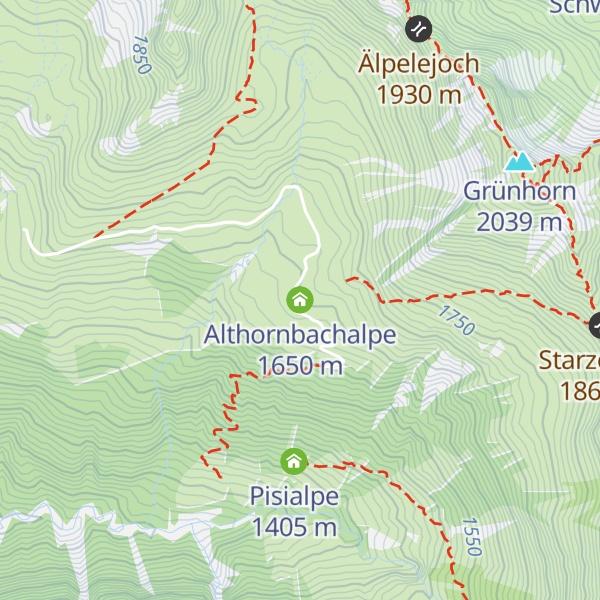 Map of Althornbachalpe