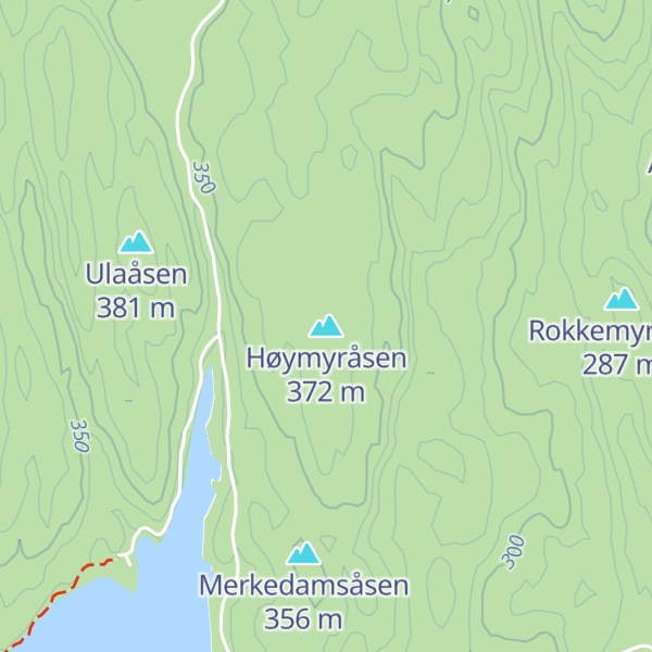 Map of Høymyråsen