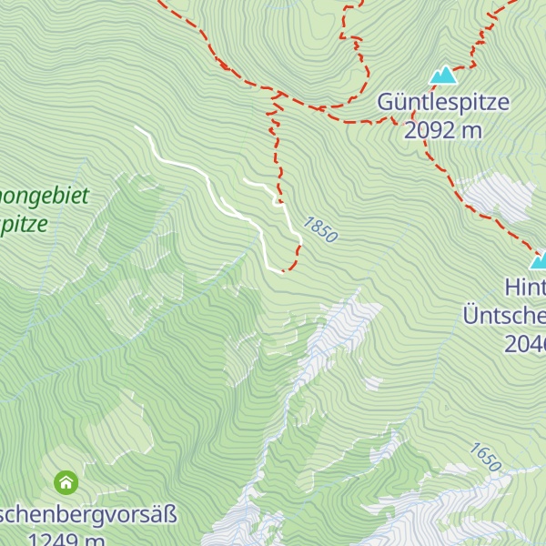 Map of Vorderüntschenalpe
