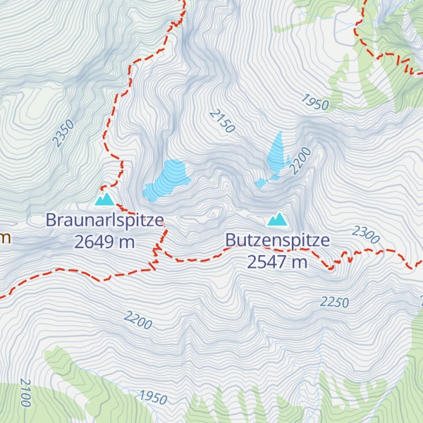 Map of Kleinspitze