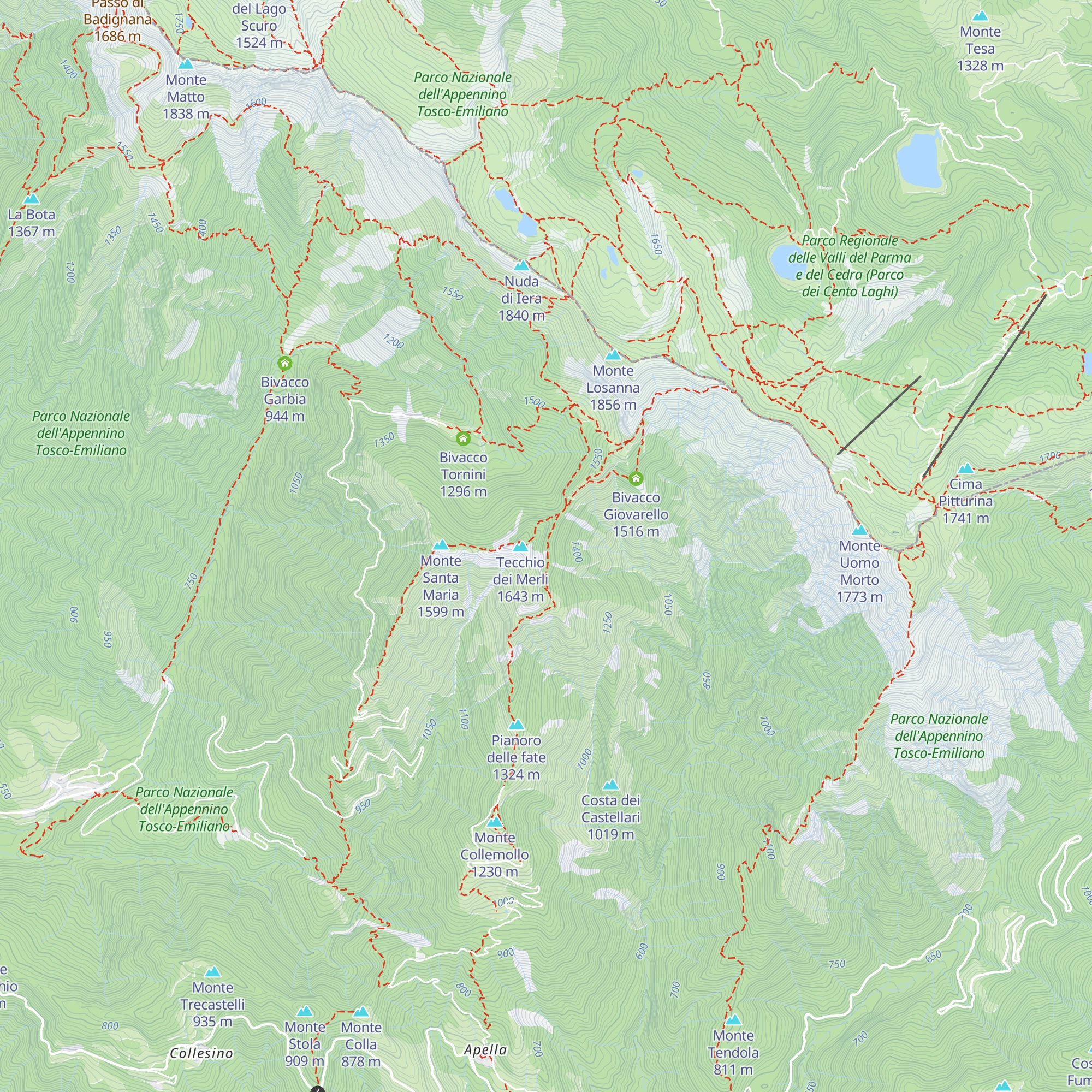 Capanna map