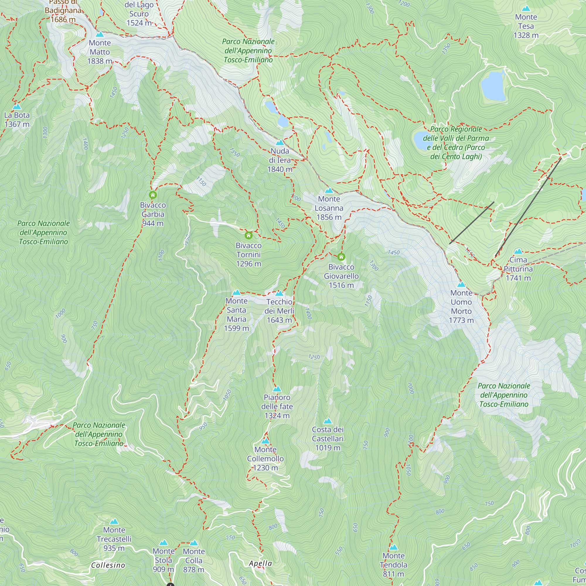 Capanna map
