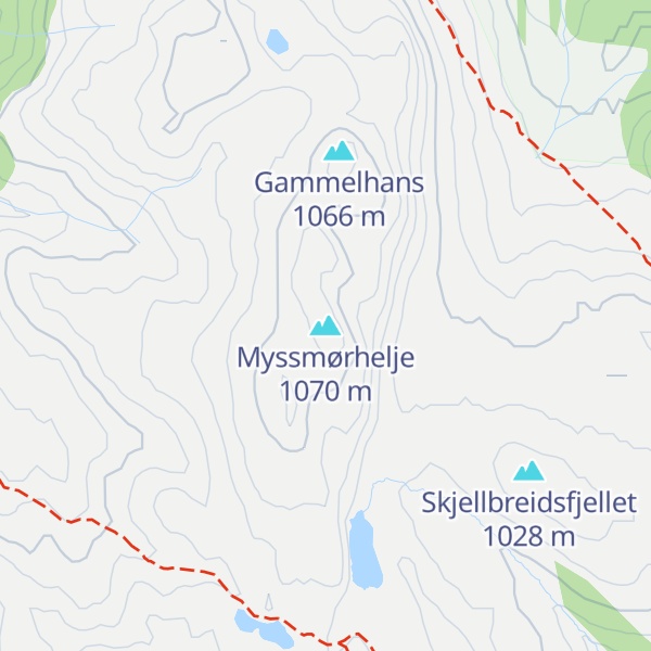 Map of Myssmørhelje