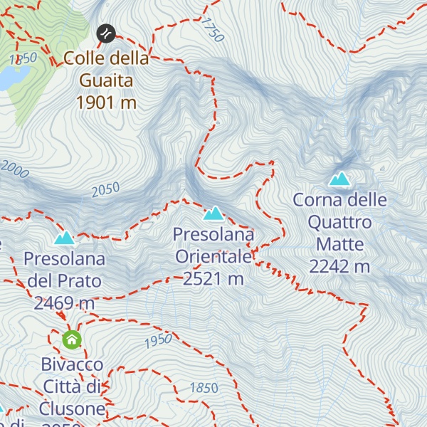 Map of Presolana Orientale