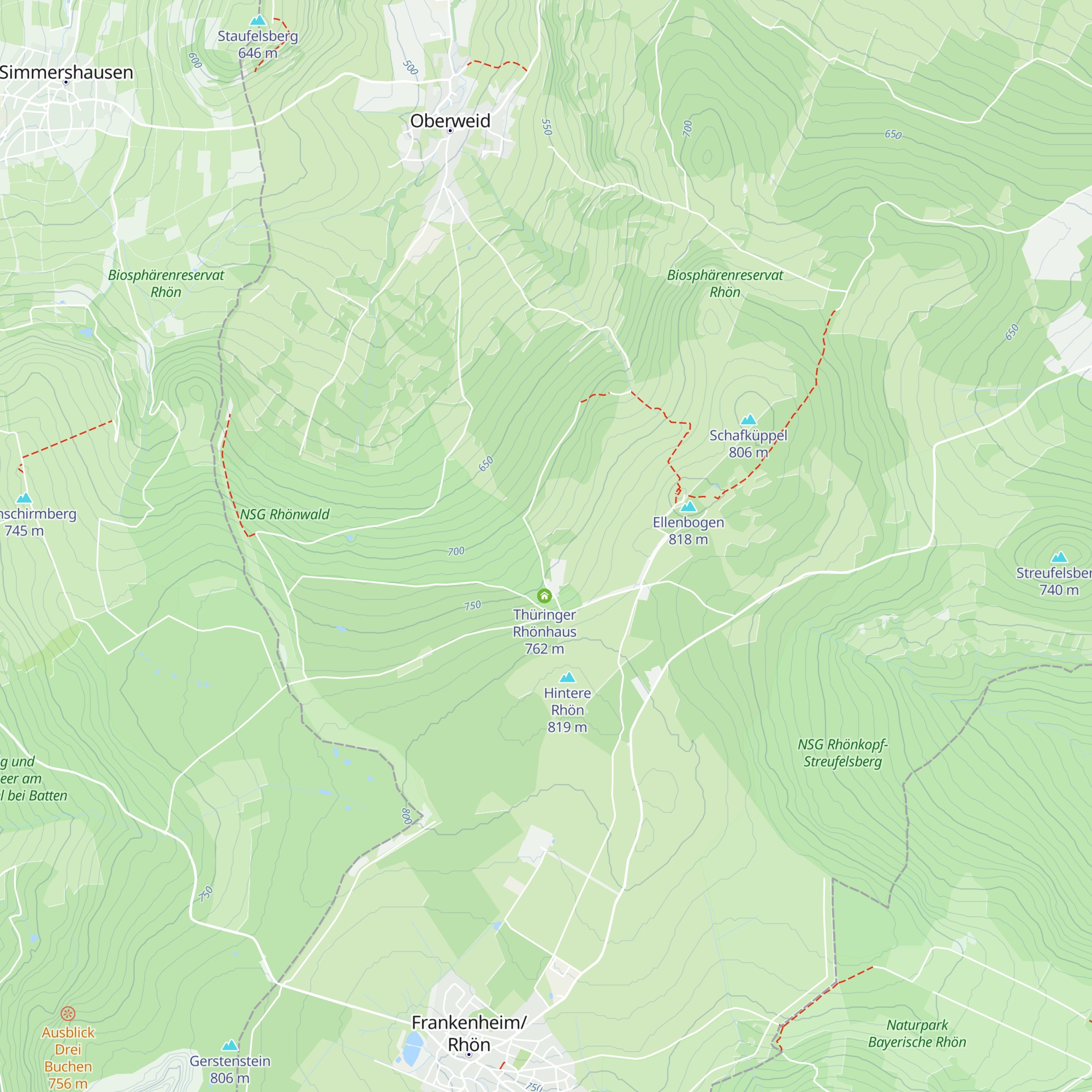 Kleines Rhönhaus map