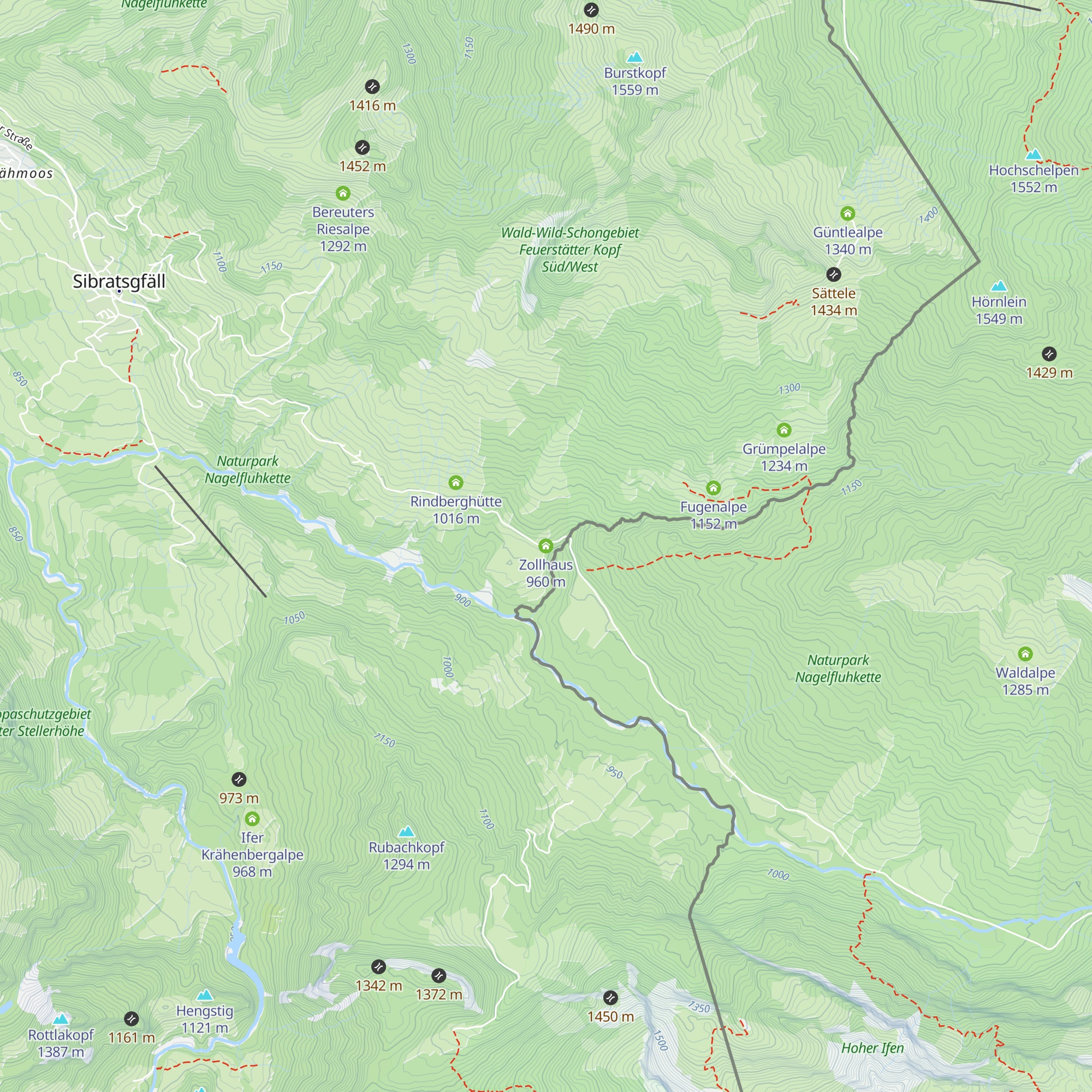 Zollhaus map