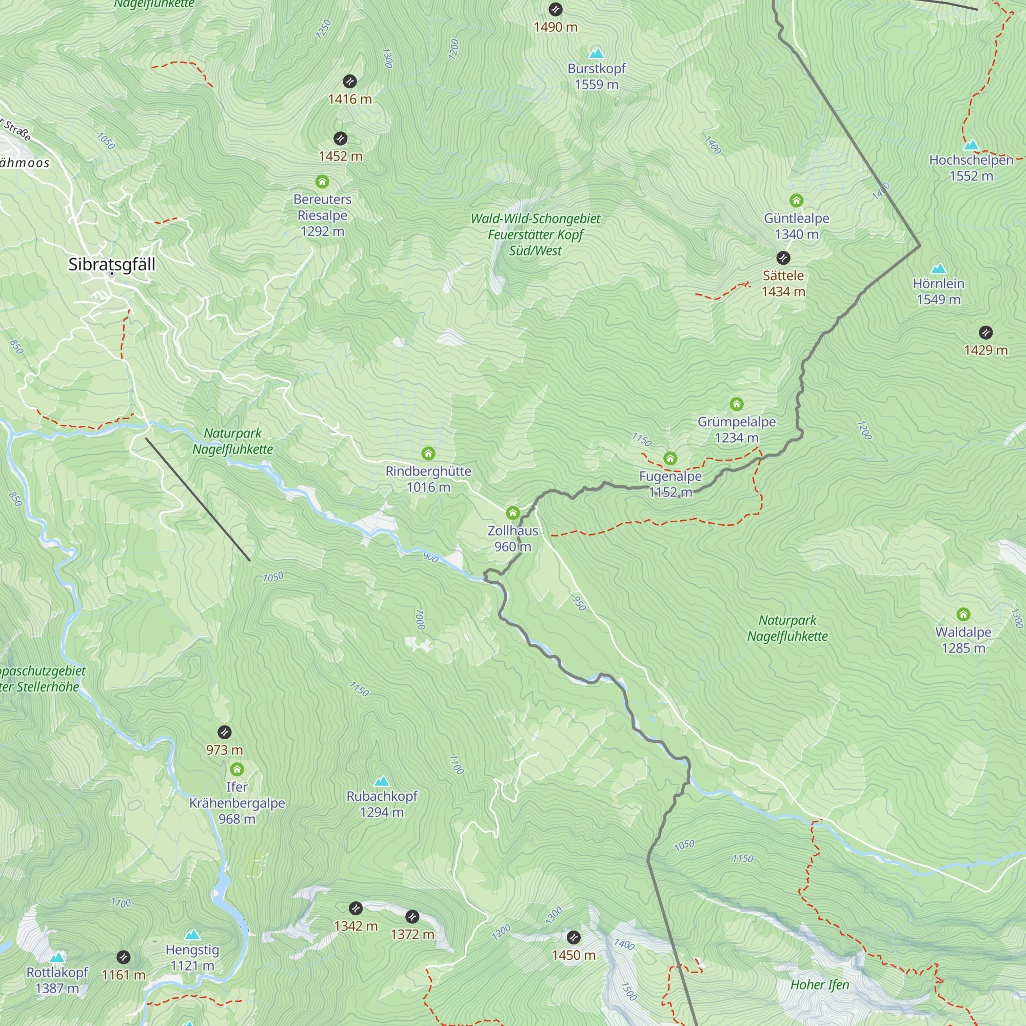Zollhaus map