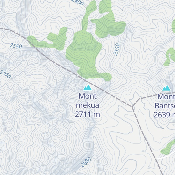 Map of Mont mekua