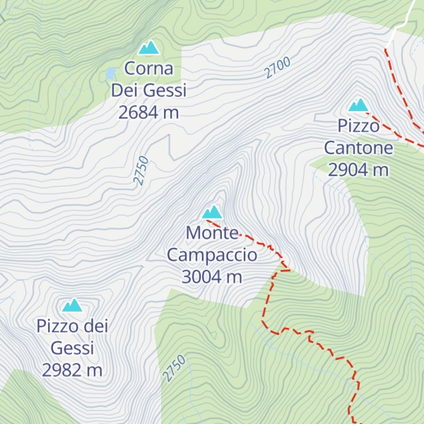 Map of Monte Campaccio