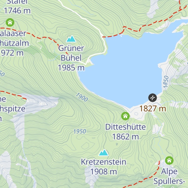 Map of Einlaufbauwerk Kraftwerk Spullersee