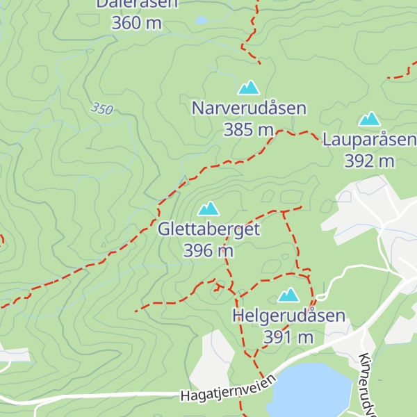 Map of Glettaberget