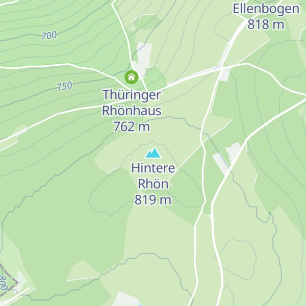 Map of Hintere Rhön