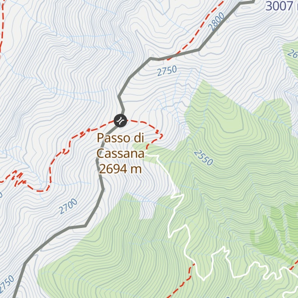 Map of Rifugio Cassana
