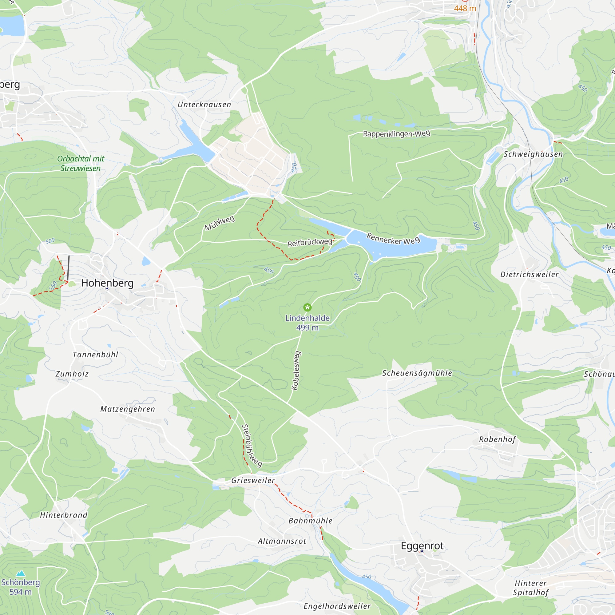 Lindenhalde map