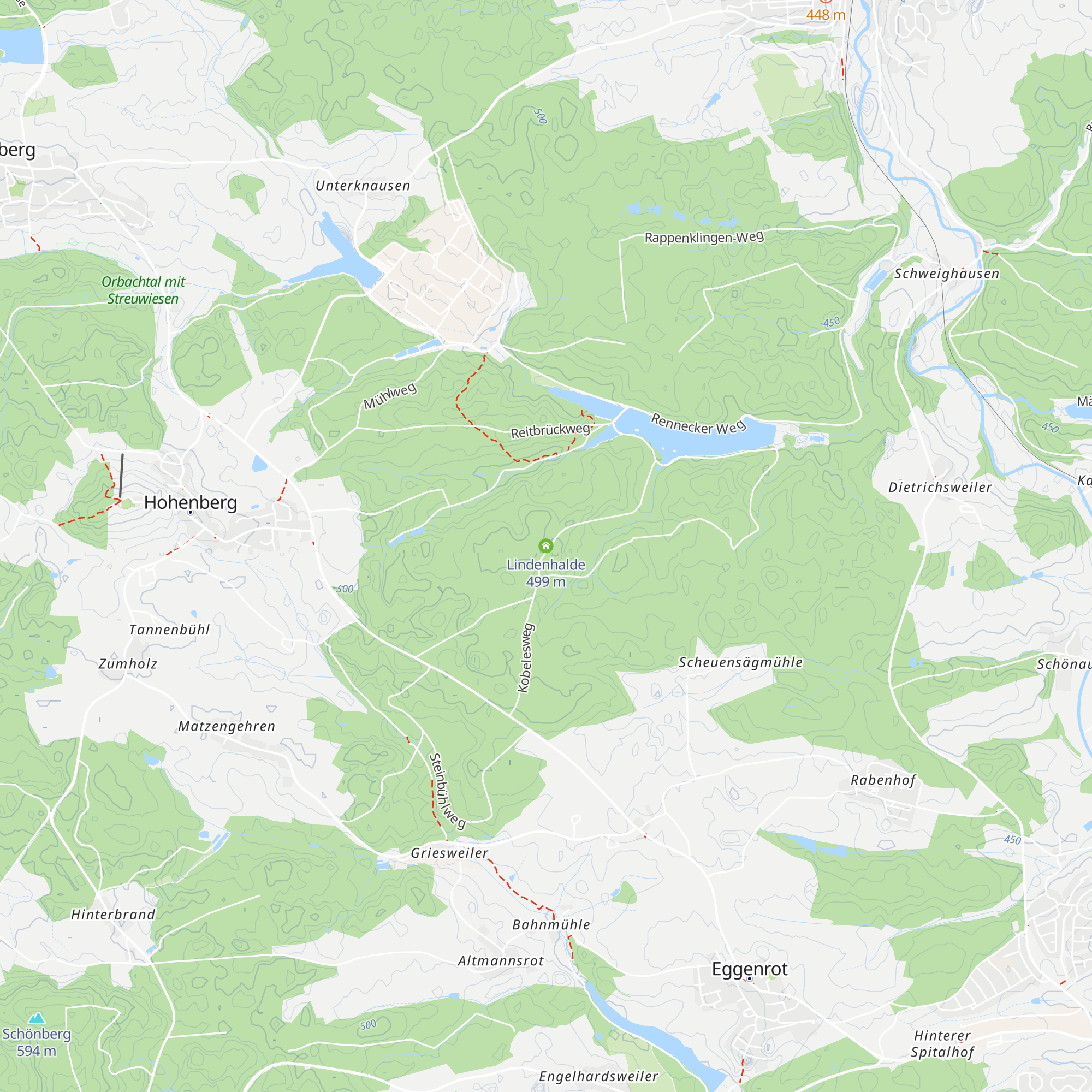 Lindenhalde map