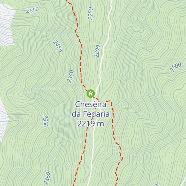Map of malga di federia