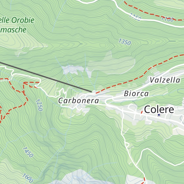 Map of Ticket Colere Ski Area