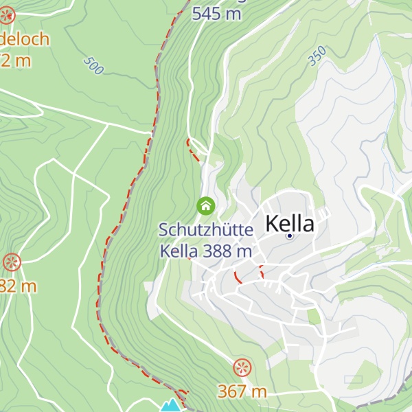 Map of Schutzhütte Kella